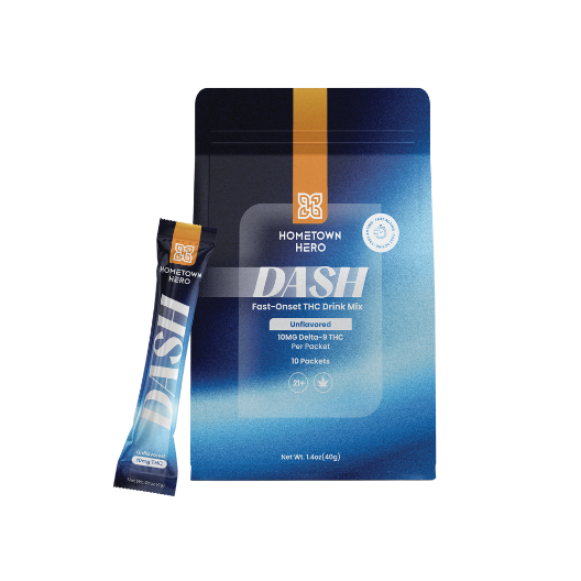 DASH - Unflavored THC Powder 10mg Per Packet