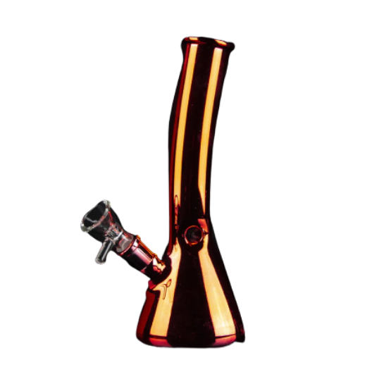 Iridescent Water Pipe with Ice Catcher 8"