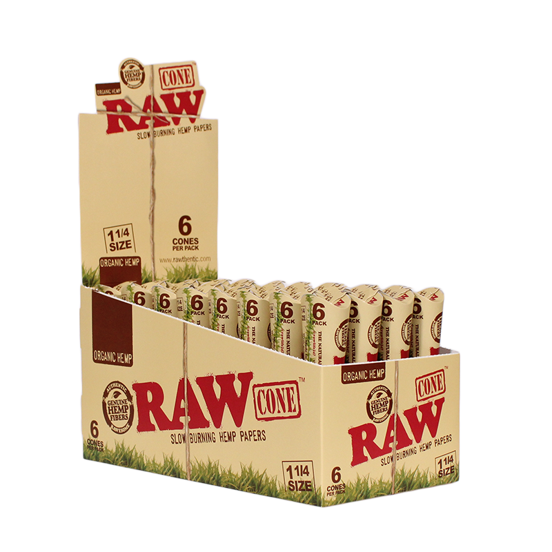 RAW Organic Cones 6pk