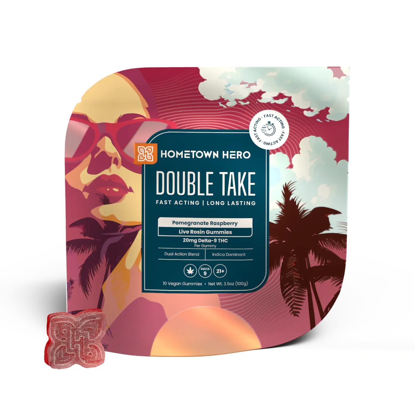Double Take Gummies -Pomegranate Raspberry
