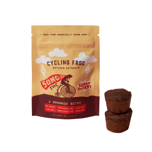 Cycling Frog Brownie Bites 100mg THC + 200mg CBD 2pk