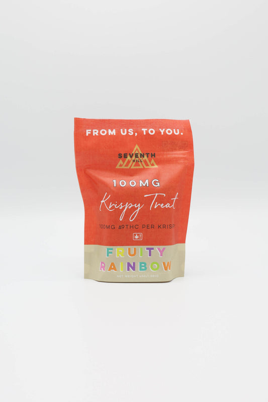 THC Fruity Rainbow Krispy Treat – 100mg ∆9THC