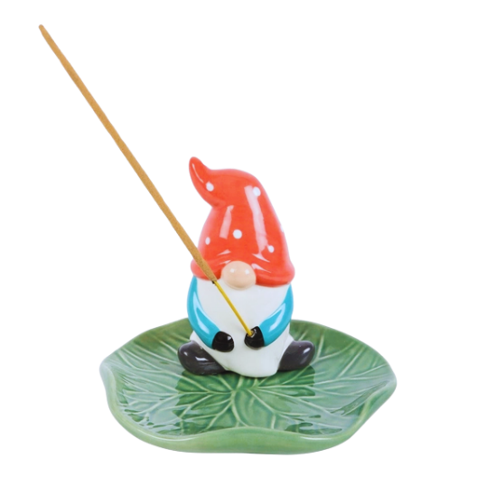 Gnome Lily Pad Incense Holder