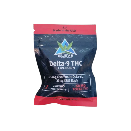 Delta Elev8- D9 Live Rosin Gummies 25mg