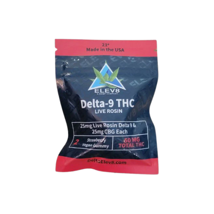 Delta Elev8- D9 Live Rosin Gummies 25mg