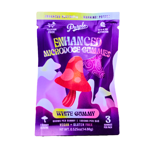 Purple Mushroom Enhanced Microdose Gummies 3pk