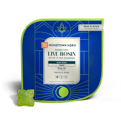 Hometown Hero- 250mg Delta 9 Live Rosin Gummies (25mg each)